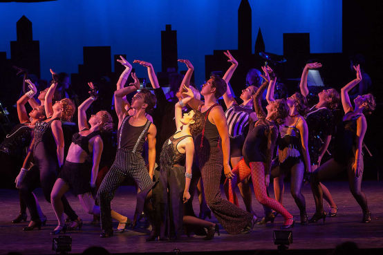 Campers perform in the musical "Chicago"
